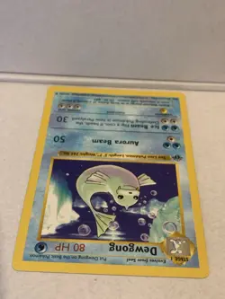 Pokemon Card Dewgong Shadowless 1st Edition Base Set Uncommon 25/102 (1) - Image 3