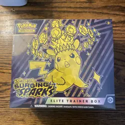 Pokemon TCG Scarlet & Violet Surging Sparks Sealed Elite Trainer Box ETB - Image 1