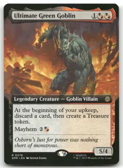 Ultimate Green Goblin EXTENDED ART R Marvel's Spider-Man 276 MTG NM X1 - Image 1