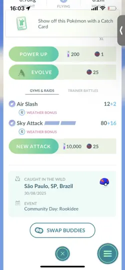 Pokemon Go Shiny Rookidee ( Stage 1 ) - Image 2