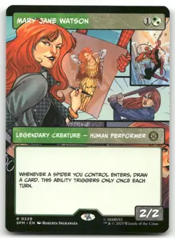 Mary Jane Watson BORDERLESS R Marvel's Spider-Man 229 MTG NM X1 - Image 1