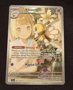 Pokemon TCG Lillie’s Ribombee 105/159 - Journey Together Illustration Rare - Image 1