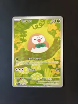 Pokemon Rowlet 090/088 Illustration Rare Perfect Order - Image 1