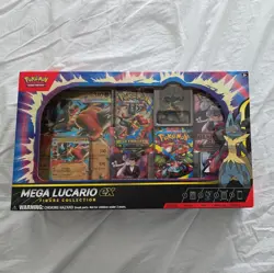 Pokemon TCG Mega Lucario ex Premium Figure Collection Box Factory Sealed In Hand - Image 1