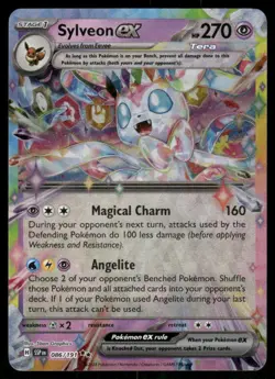 2024 Sylveon ex 086/191 Double Rare Holo NM SV08: Surging Sparks Pokemon - Image 1