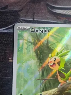 CHESPIN 087/086 HOLO ILLUSTRATION RARE CHAOS RISING POKEMON - Image 2