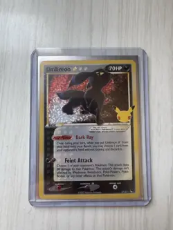 Pokemon TCG Umbreon Gold Star 17 Celebrations Classic Collection NM Condition - Image 1