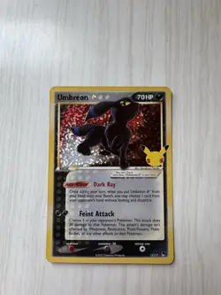 Pokemon TCG Umbreon Gold Star 17 Celebrations Classic Collection NM Condition - Image 2