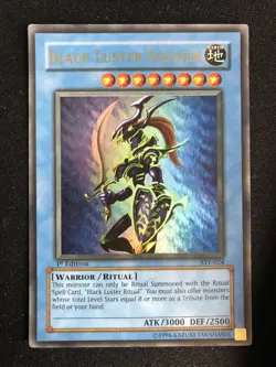 YuGiOh Black Luster Soldier & Ritual SYE-024 SYE-025 1st Edition Ultra Rare Holo - Image 2