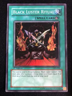 YuGiOh Black Luster Soldier & Ritual SYE-024 SYE-025 1st Edition Ultra Rare Holo - Image 4