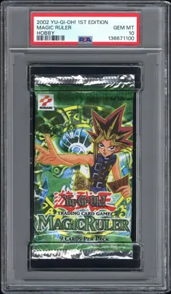 2002 Konami UD Yu-Gi-Oh Magic Ruler 1st Edition Foil Pack Hobby PSA 10 GEM MINT - Image 1