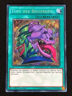 Yugioh Pot of Desires TDIL-EN066 1st Secret (LP) German - Image 1
