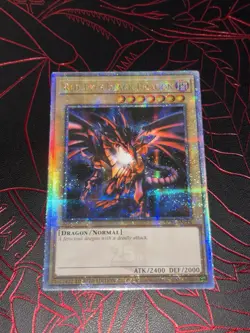 Red-Eyes Black Dragon (Quarter Century Secret Rare) Lc01-En006 QCR YUGIOH - Image 1
