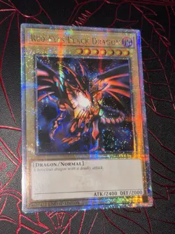 Red-Eyes Black Dragon (Quarter Century Secret Rare) Lc01-En006 QCR YUGIOH - Image 2