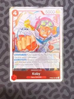Bandai One Piece CCG Koby PRB02-001 Premium Booster Vol. 2 SR Foil ENG 5000 - Image 1