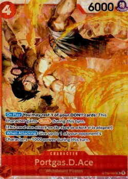 PORTGAS.D.ACE (007) ST30-007 STARTER DECK EX: LUFFY & ACE ONE PIECE FOIL NM - Image 1