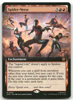 Spider-Verse EXTENDED ART M Marvel's Spider-Man 263 MTG NM X1 - Image 1