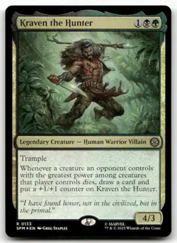 Kraven the Hunter #133 (Foil) (NM) Spider-Man SPM Magic MTG - Image 1