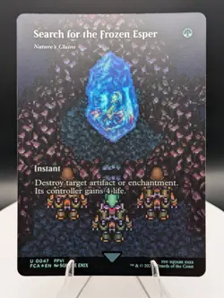 Search for the Frozen Esper / Nature's Claim FOIL FCA Final Fantasy MTG (NM) - Image 1