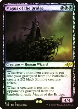 MTG FOIL MAGUS OF THE BRIDGE SHOWCASE 344 - MODERN HORIZONS 2 MH2 - ZOMBIE - Image 1