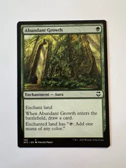 Abundant Growth - MTG Adventures In The Forgotten Realms: Commander - NM - Image 1