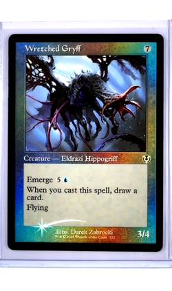 MTG Magic The Gathering INR Innistrad Remastered Retro Foil #332 Wretched Gryff - Image 1