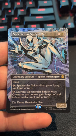 Spectacular Spider-Man 0241 Borderless Textured Foil MTG Future Foundation Suit - Image 2