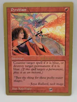 Pyroblast 1997 World Championship Seattle Gold Border LP MTG - Image 1