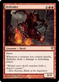1x Hellrider Heavy Play MTG Magic - Kid Icarus - - Image 1