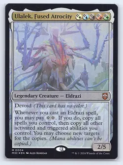 Ulalek, Fused Atrocity NM Commander: Modern Horizons 3 4 MTG Foil LP - Image 1