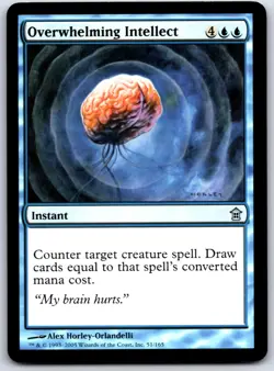 Overwhelming Intellect 51 UC Saviors of Kamigawa Magic: The Gathering NM - Image 1