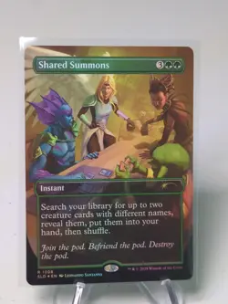 MTG Foil Shared Summons Borderless Extended Festival in a Box Secret Lair NM - Image 1