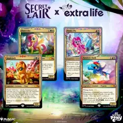 MTG Secret Lair Ponies: The Galloping 2 Extra Life 2023 Foil Version - Image 2