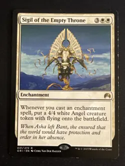 1x Sigil of the Empty Throne (031) Magic Origins MP MTG Magic the Gathering x1 - Image 1