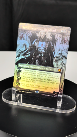 MTG Sorin Imperious Bloodlord BORDERLESS FOIL NM Innistrad Remastered INR #0322 - Image 2