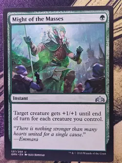 Might of the Masses 137 Uncommon Guilds of Ravnica Magic: The Gathering MP - Image 1