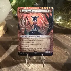 NM MTG Hexing Squelcher 0317 Regular Showcase Rare Goblin Sorcerer - Lorwyn EN - Image 1