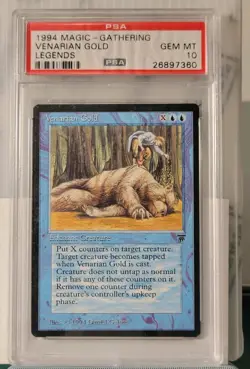 Mtg VENARIAN GOLD PSA 10 English Legends VHTF! -Argo- - Image 1