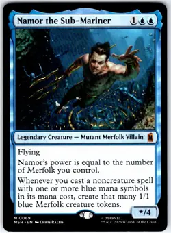 NAMOR THE SUB-MARINER - 69 - MYTHIC - MARVEL SUPER HEROES - MTG - NM - Image 1
