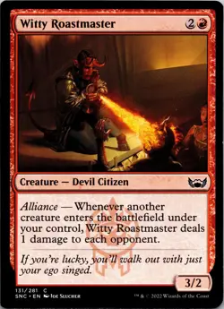 Witty Roastmaster 131 Common Streets of New Capenna MTG NM - Image 1