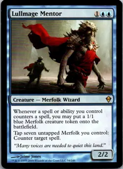 Lullmage Mentor 54 Rare Zendikar Magic: The Gathering Near Mint - Image 1