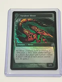 *foil VIRULENT SLIVER Future Sight MTG Magic the Gathering - Image 1