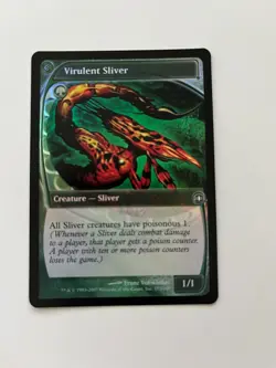 *foil VIRULENT SLIVER Future Sight MTG Magic the Gathering - Image 2