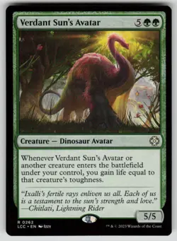 Verdant Sun's Avatar Rare Commander: The Lost Caverns of Ixalan 262 MTG NM - Image 1
