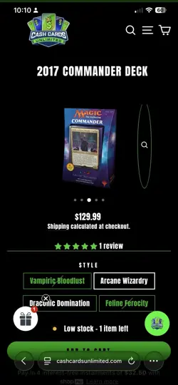 2017 Commander Arcane Wizards Complete Set! Get Deck! Magic The Gathering NM - Image 2
