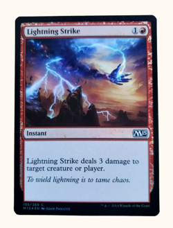 Magic The Gathering: MTG Lightning Strike M15 Foil Core Set 155/269 NP NM-MT! - Image 2