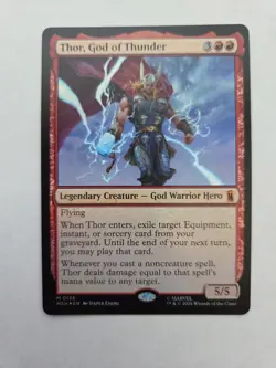 Thor, God of Thunder - MTG Marvel Super Heroes 156 Foil - Image 1