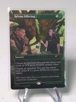 Sylvan Offering *FOIL* Secret Lair Drop NM MTG - Image 1