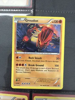 Pokemon TCG Groudon Black Star Promos XY52 Holo Card NM LP Condition BC-24 - Image 1