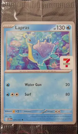 Pokemon Scarlet & Violet Stellar Crown 7/11 Lapras Promo Asia 031/142 Sealed NM - Image 1